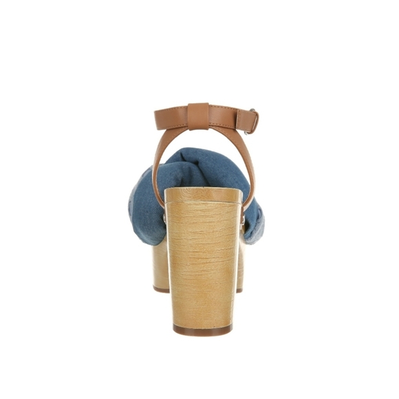 Sam & Libby Women's Cassandra Puffy Platform Sandal,Blue Various Sz - Picture 6 of 9